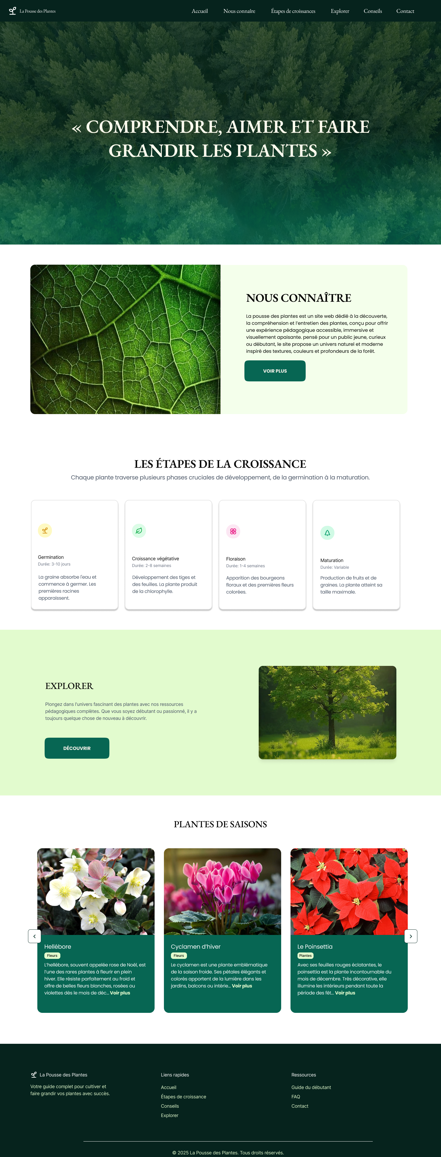 La Pousse des Plantes